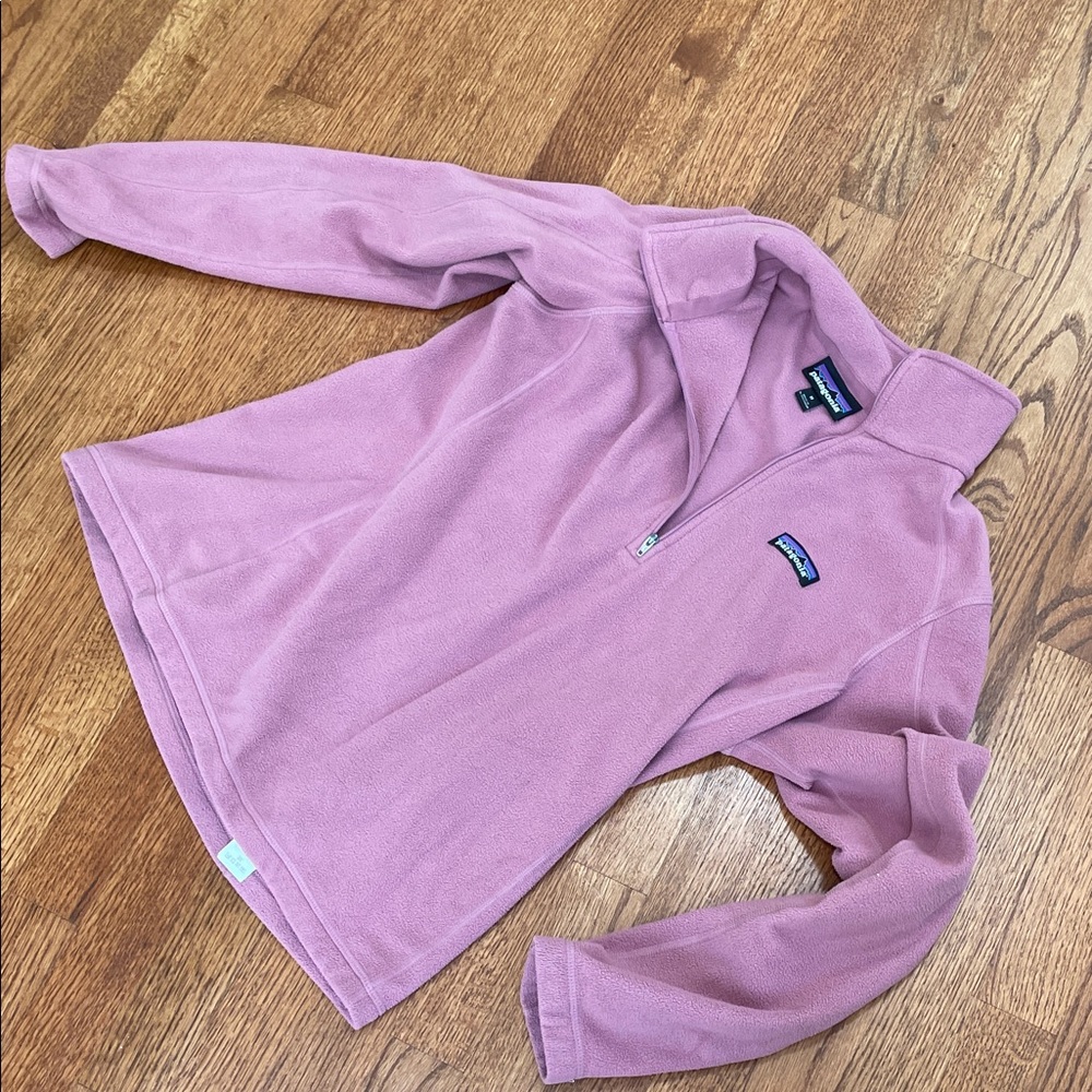 Patagonia Lavender Quarter-Zip Fleece Pullover - Picture 4 of 4